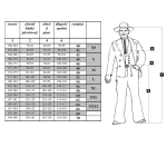 TABELA ROZMIARÓW - UBRAŃ DEKARSKICH BELLA